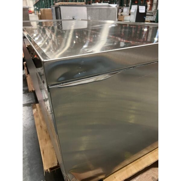 Scratch and Dent Cooking Performance Group 72GTRBNL 72" Gas Countertop Griddle with Thermostatic Controls and 72", 4 Drawer Refrigerated Chef Base - 180,000 BTU