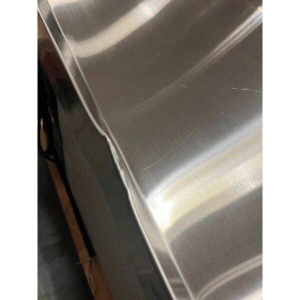 Scratch and Dent Cooking Performance Group 72GTRBNL 72" Gas Countertop Griddle with Thermostatic Controls and 72", 4 Drawer Refrigerated Chef Base - 180,000 BTU