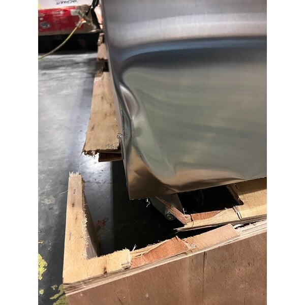 Scratch and Dent Cooking Performance Group 72GTRBNL 72" Gas Countertop Griddle with Thermostatic Controls and 72", 4 Drawer Refrigerated Chef Base - 180,000 BTU