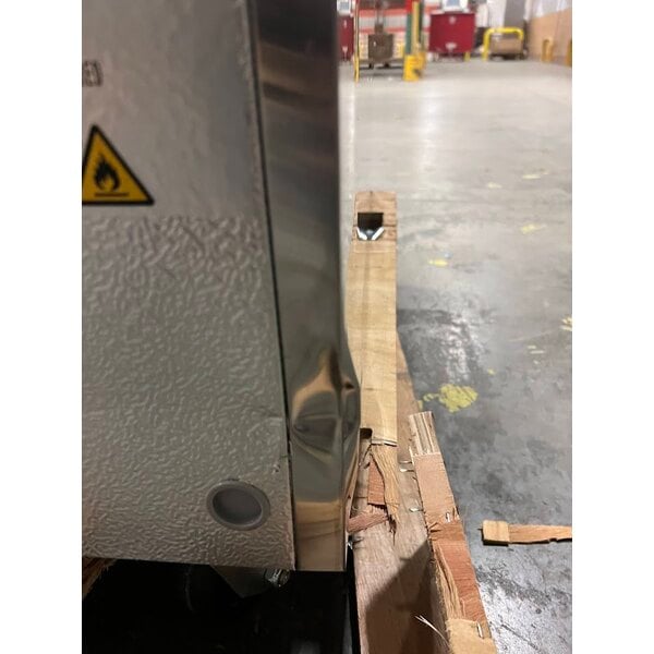 Scratch and Dent Cooking Performance Group 72GTRBNL 72" Gas Countertop Griddle with Thermostatic Controls and 72", 4 Drawer Refrigerated Chef Base - 180,000 BTU