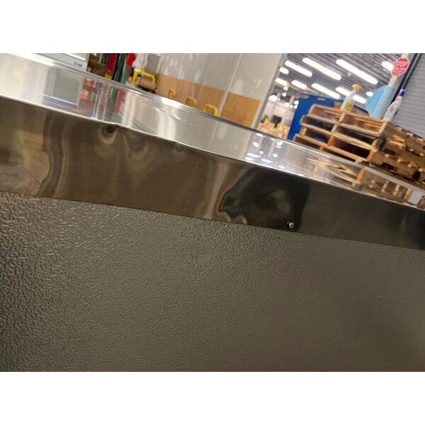 Scratch and Dent Cooking Performance Group 72GTRBNL 72" Gas Countertop Griddle with Thermostatic Controls and 72", 4 Drawer Refrigerated Chef Base - 180,000 BTU