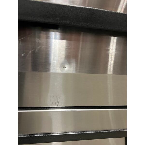 Scratch and Dent Cooking Performance Group 72GTRBNL 72" Gas Countertop Griddle with Thermostatic Controls and 72", 4 Drawer Refrigerated Chef Base - 180,000 BTU