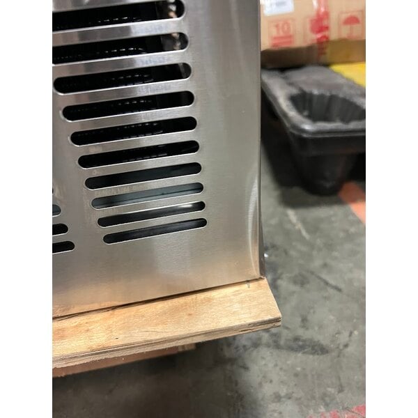 Scratch and Dent Cooking Performance Group 72GTRBNL 72" Gas Countertop Griddle with Thermostatic Controls and 72", 4 Drawer Refrigerated Chef Base - 180,000 BTU