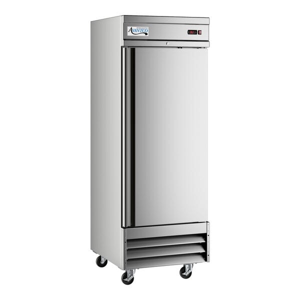 Scratch and Dent Avantco SS-1R-HC 29" Stainless Steel Solid Door Reach-In Refrigerator