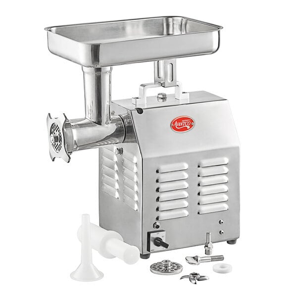 Scratch and Dent Avantco MG12R #12 Meat Grinder with Reverse Setting - 110V, 1 hp