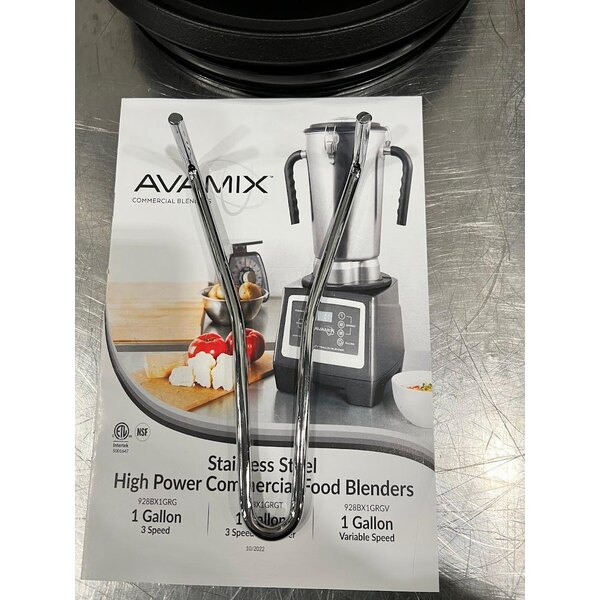Scratch and Dent AvaMix BX1GRGT 3 3/4 hp 1 Gallon Stainless Steel Heavy Duty Commercial Food Blender with Timer - 120V
