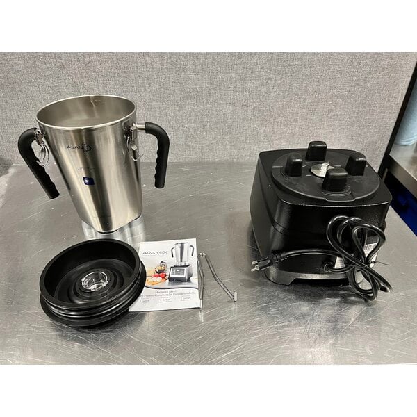 Scratch and Dent AvaMix BX1GRGT 3 3/4 hp 1 Gallon Stainless Steel Heavy Duty Commercial Food Blender with Timer - 120V