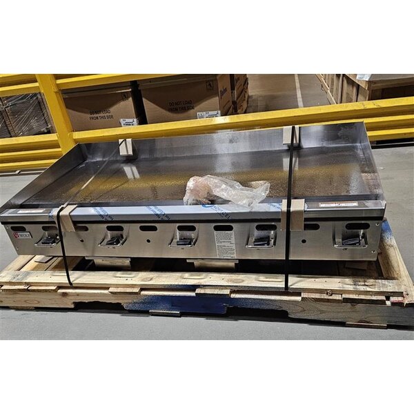 Scratch and Dent Wolf by Vulcan AGM60-LP Liquid Propane 60" Heavy-Duty Gas Countertop Griddle with Manual Controls - 135,000 BTU