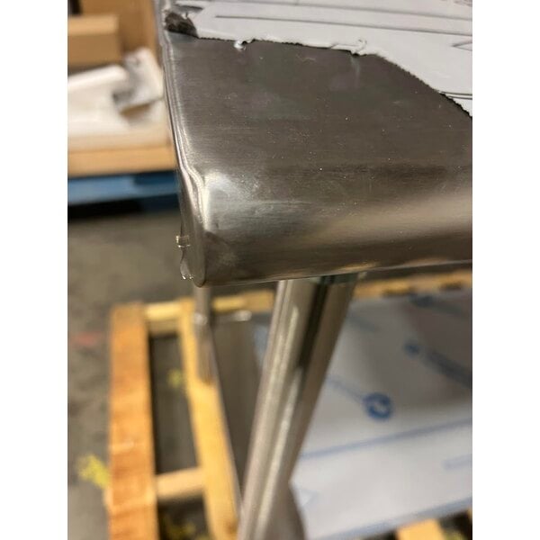 Scratch and Dent Eagle Group T2460SB 24" x 60" Stainless Steel Work Table with Stainless Steel Undershelf