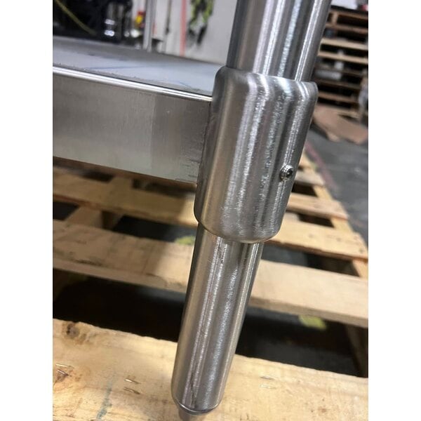 Scratch and Dent Eagle Group T2460SB 24" x 60" Stainless Steel Work Table with Stainless Steel Undershelf