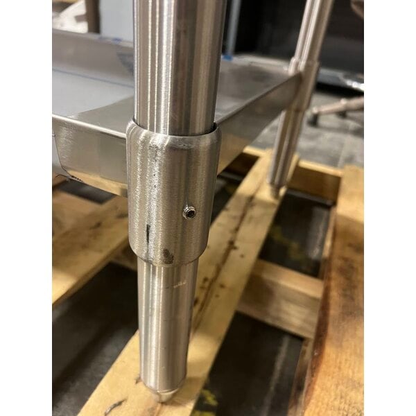 Scratch and Dent Eagle Group T2460SB 24" x 60" Stainless Steel Work Table with Stainless Steel Undershelf