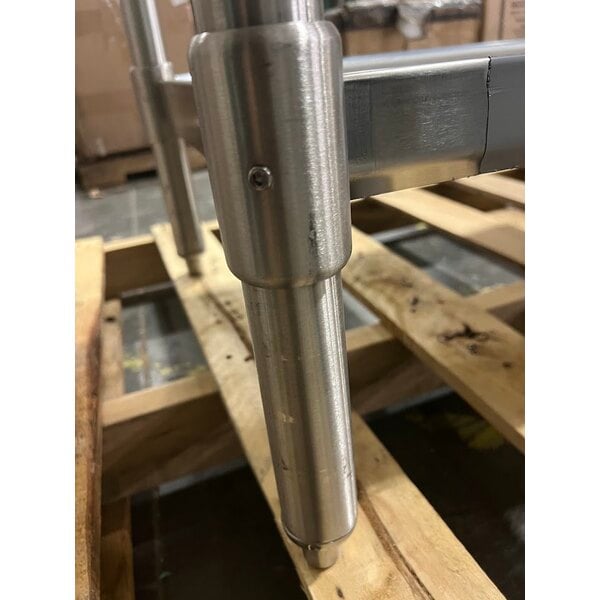 Scratch and Dent Eagle Group T2460SB 24" x 60" Stainless Steel Work Table with Stainless Steel Undershelf