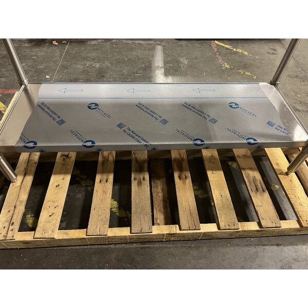 Scratch and Dent Eagle Group T2460SB 24" x 60" Stainless Steel Work Table with Stainless Steel Undershelf