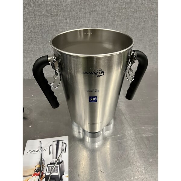 Scratch and Dent AvaMix BX1GRGT 3 3/4 hp 1 Gallon Stainless Steel Heavy Duty Commercial Food Blender with Timer - 120V