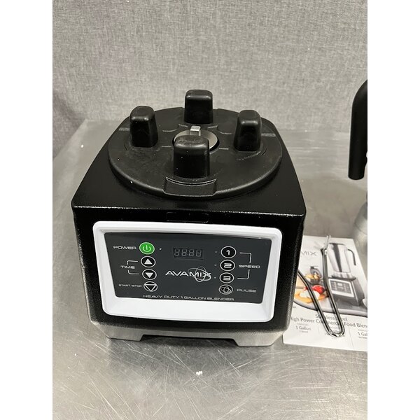 Scratch and Dent AvaMix BX1GRGT 3 3/4 hp 1 Gallon Stainless Steel Heavy Duty Commercial Food Blender with Timer - 120V