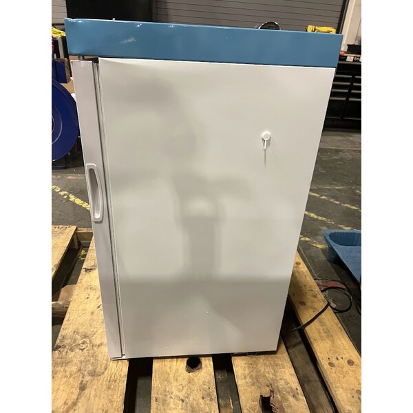 Scratch and Dent Summit Appliance ACR32G EQTemp ACR Series 3.17 Cu. Ft. White / Blue Compact Glass Door Reach-In Medical Refrigerator - 115V