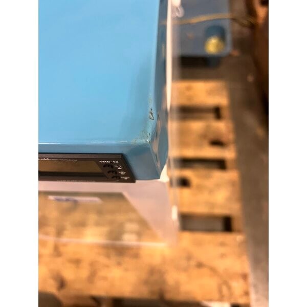 Scratch and Dent Summit Appliance ACR32G EQTemp ACR Series 3.17 Cu. Ft. White / Blue Compact Glass Door Reach-In Medical Refrigerator - 115V