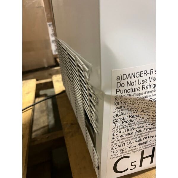 Scratch and Dent Summit Appliance ACR32G EQTemp ACR Series 3.17 Cu. Ft. White / Blue Compact Glass Door Reach-In Medical Refrigerator - 115V