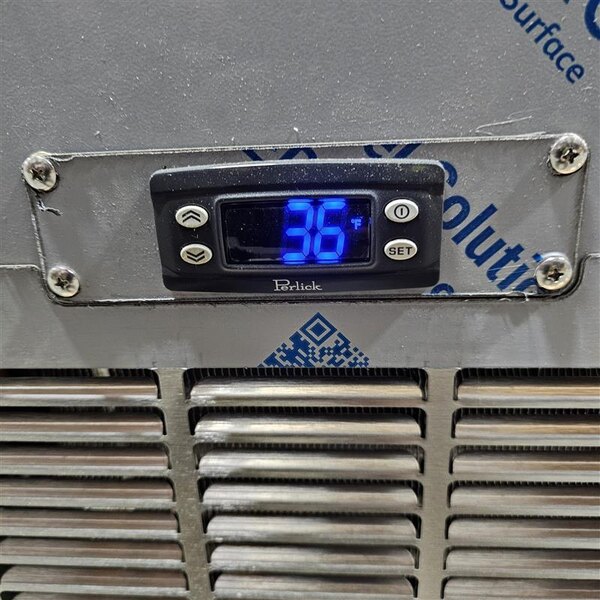 Scratch and Dent Perlick BC48RT-BS-STK 48" Black Horizontal Bottle Cooler