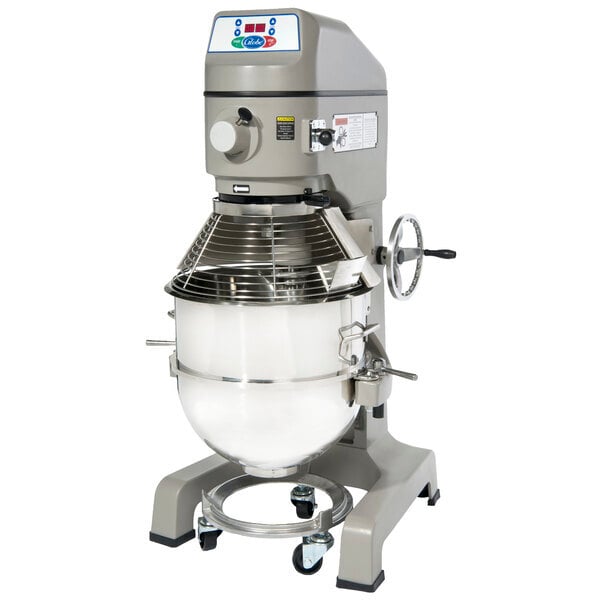 Scratch and Dent Globe SP60 60 Qt. Planetary Floor Mixer with Guard & Standard Accessories - 220V, 3 hp