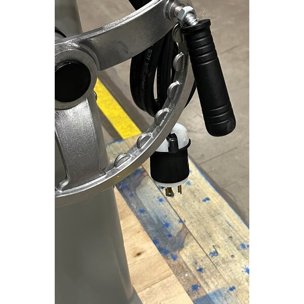 Scratch and Dent Globe SP60 60 Qt. Planetary Floor Mixer with Guard & Standard Accessories - 220V, 3 hp