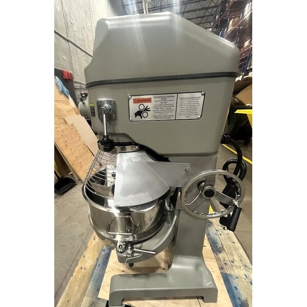 Scratch and Dent Globe SP60 60 Qt. Planetary Floor Mixer with Guard & Standard Accessories - 220V, 3 hp