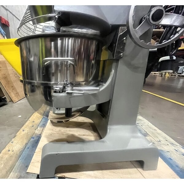 Scratch and Dent Globe SP60 60 Qt. Planetary Floor Mixer with Guard & Standard Accessories - 220V, 3 hp