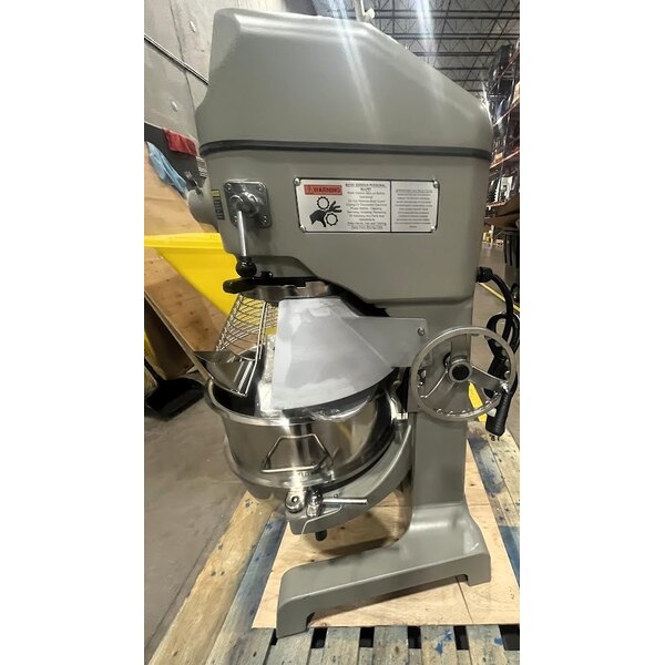 Scratch and Dent Globe SP60 60 Qt. Planetary Floor Mixer with Guard & Standard Accessories - 220V, 3 hp