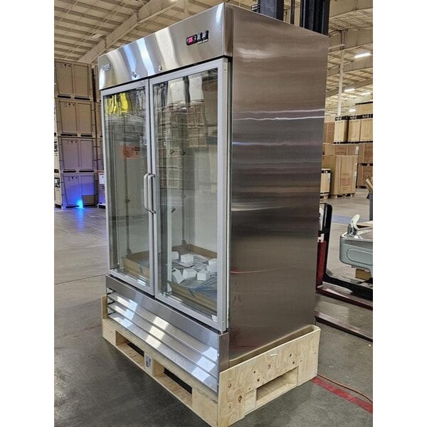 Scratch and Dent Avantco A-49R-G-HC 54" Glass Door Reach-In Refrigerator