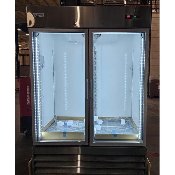 Scratch and Dent Avantco A-49R-G-HC 54" Glass Door Reach-In Refrigerator
