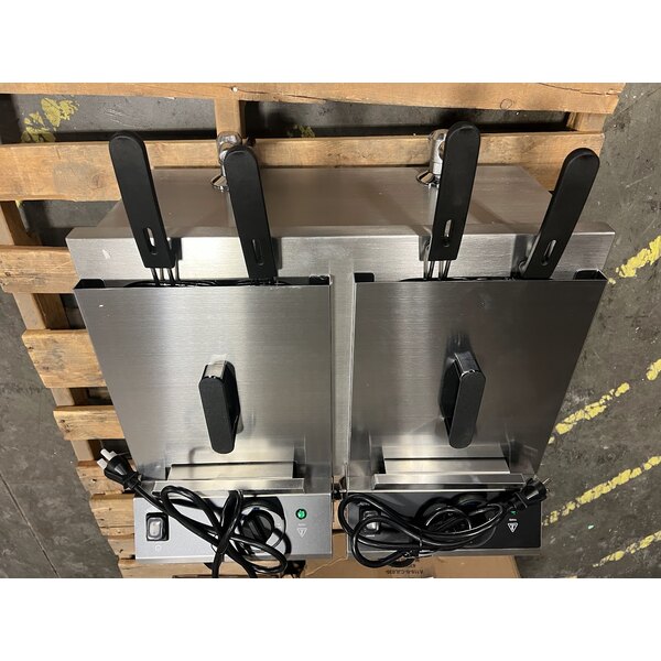 Scratch and Dent Vollrath CF4-3600DUAL 30 lb. Commercial Countertop Deep Fryer - 208-240V