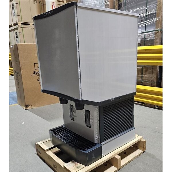 Scratch and Dent Scotsman HID540A-1 Meridian® Countertop Air Cooled Ice Machine and Water Dispenser - 40 lb. Bin Storage