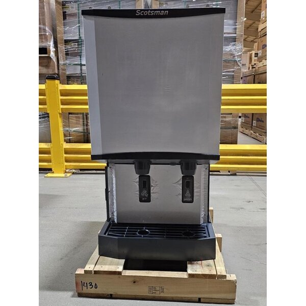 Scratch and Dent Scotsman HID540A-1 Meridian® Countertop Air Cooled Ice Machine and Water Dispenser - 40 lb. Bin Storage