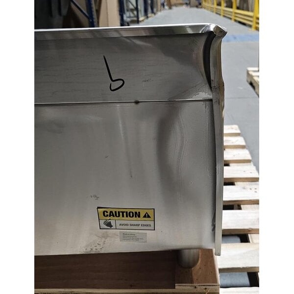 Scratch and Dent Regency 21" x 30" Underbar Ice Bin with 7 Circuit Post-Mix Cold Plate and Bottle Holders