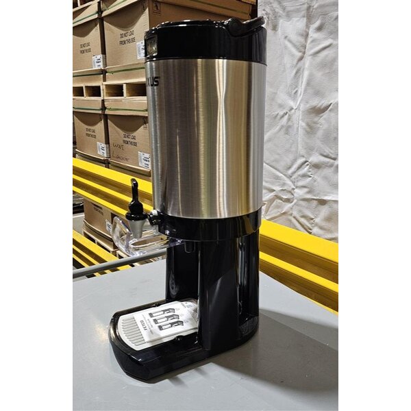 Scratch and Dent Fetco L4D-20 Luxus 2 Gallon Stainless Steel Coffee Server with Stand