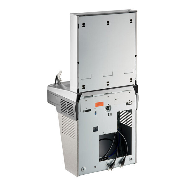 Scratch and Dent Zurn Elkay EZSDWSLK ezH20 Light Gray Hands-Free Non-Filtered Bottle Filling Station with Drinking Fountain - Non-Refrigerated