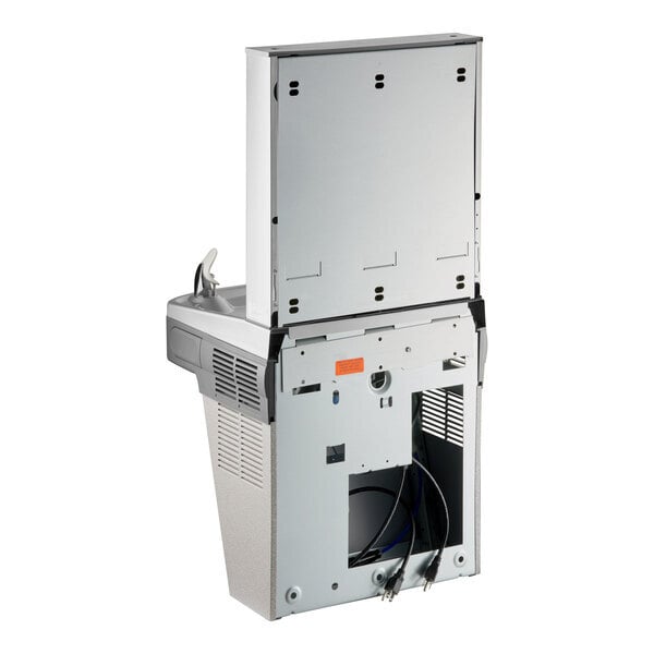 Scratch and Dent Zurn Elkay EZSDWSLK ezH20 Light Gray Hands-Free Non-Filtered Bottle Filling Station with Drinking Fountain - Non-Refrigerated