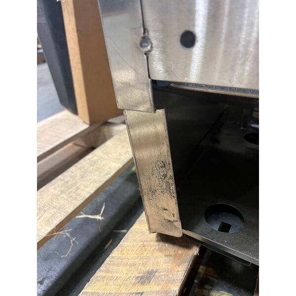 Scratch and Dent Advance Tabco 7-PS-99 Hands Free Hand Sink with Pedestal Base, Soap and Towel Dispenser, and Trash Bin