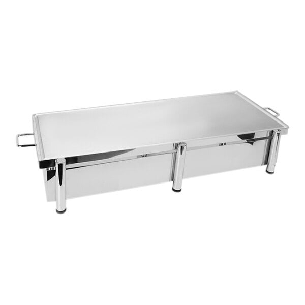Scratch and Dent Eastern Tabletop Pillard 37 1/2" x 15 1/2" Stainless Steel Stand with Aluminum Griddle Top 3259A