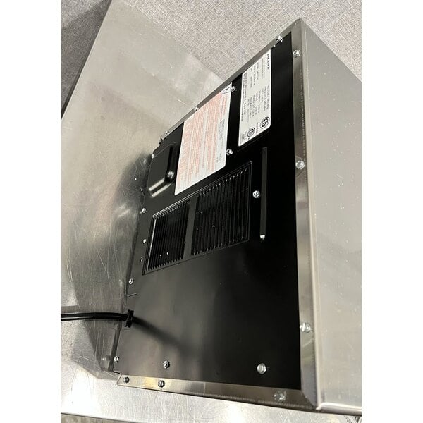 Scratch and Dent Amana HDC12A2 Heavy Duty Stainless Steel Commercial Microwave with Push Button Controls - 120V, 1200W