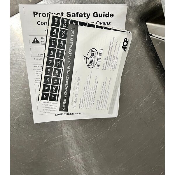 Scratch and Dent Amana HDC12A2 Heavy Duty Stainless Steel Commercial Microwave with Push Button Controls - 120V, 1200W