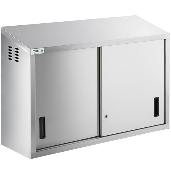 Scratch and Dent Regency 48" Stainless Steel Wall Cabinet with Sliding Doors