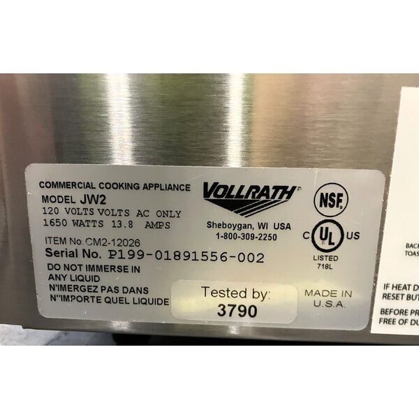 Scratch and Dent Vollrath CM2-12026 JW2 26" Countertop Cheese Melter - 120V