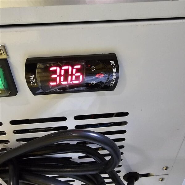 Scratch and Dent Avantco DDLC-71-W 71" White Square Glass Refrigerated Double-Duty Deli Case