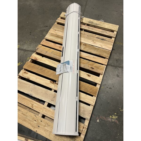 Scratch and Dent Boltic 72" White Aluminum Air Curtain with Remote Magnetic Door Switch
