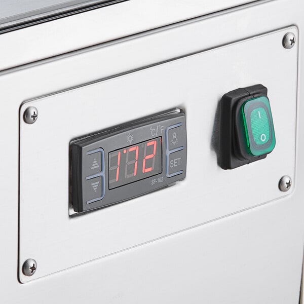 Scratch and Dent ServIt HDM-36 36" Self / Full Service 3 Shelf Countertop Heated Display Case with Sliding Doors - 120V, 1800W