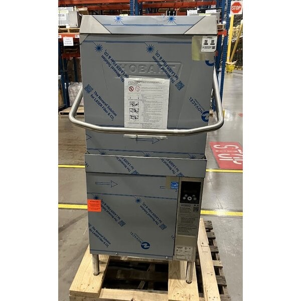 Scratch and Dent Hobart AM16-BAS-2 High Temperature Door-Style Base Electric Dishwasher with Booster Heater - 208-240V, 3 Phase