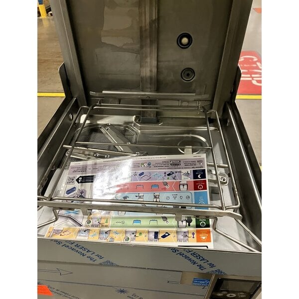 Scratch and Dent Hobart AM16-BAS-2 High Temperature Door-Style Base Electric Dishwasher with Booster Heater - 208-240V, 3 Phase