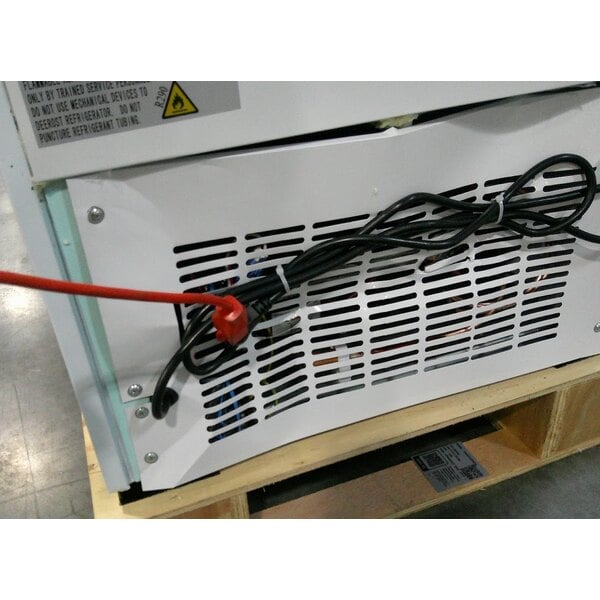 Scratch and Dent Avantco GDC-12F-HC 27" White Customizable Swing Glass Door Merchandiser Freezer with LED Lighting