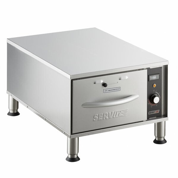 Scratch and Dent ServIt WDNFS-1 Single Narrow Freestanding Drawer Warmer - 450W, 120V